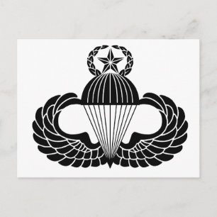 Parachutist badge, Master Postcard
