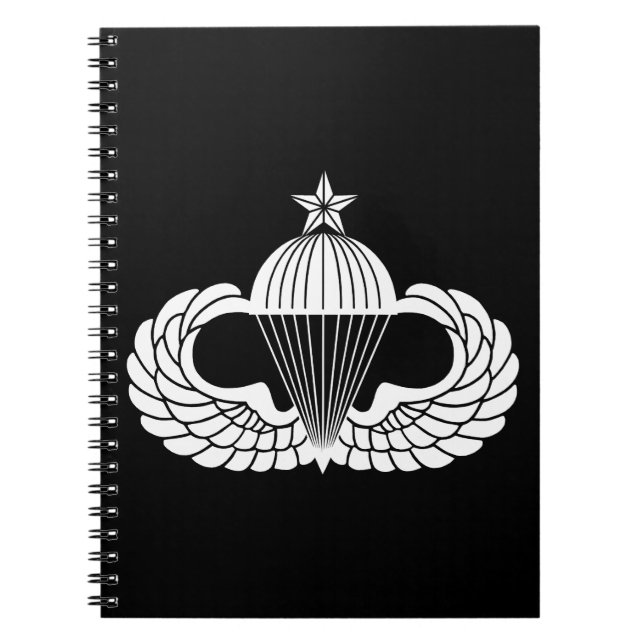 Parachutist badge, Senior Notebook (Front)