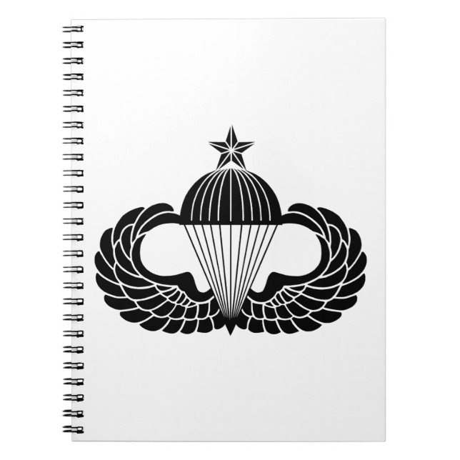 Parachutist badge, Senior Notebook (Front)