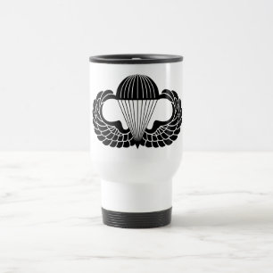 Parachutist badge travel mug