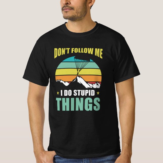 Parachutist Parachute T-Shirt (Front)