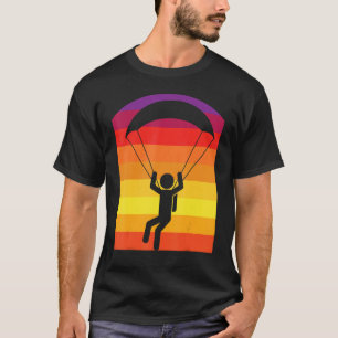 Parachutist Retro Sun Skydiver Parachuting T-Shirt