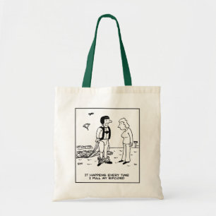 Parachutist Skydiving by Parachute has Problem Tote Bag
