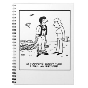 Parachutist's Trousers Fall Down -  Notebook