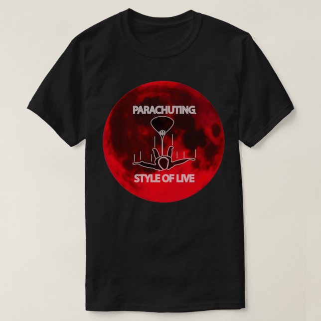 Parachutparachuting skydiving parachute skydiver 7 T-Shirt (Design Front)