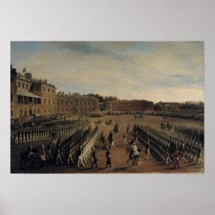 Parade at the time of Emperor Paul I 1847 Poster