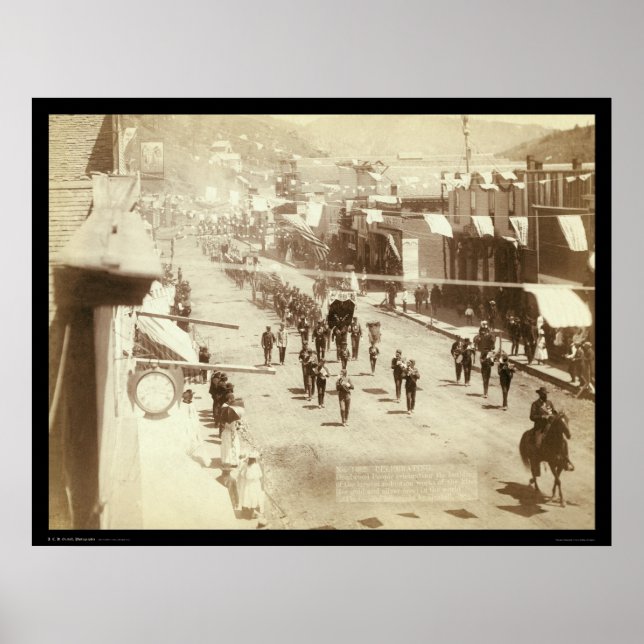 Parade Celebrating Deadwood Gold Silver SD 1888 Poster (Front)