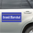 Parade Grand Marshal sign with gold stars