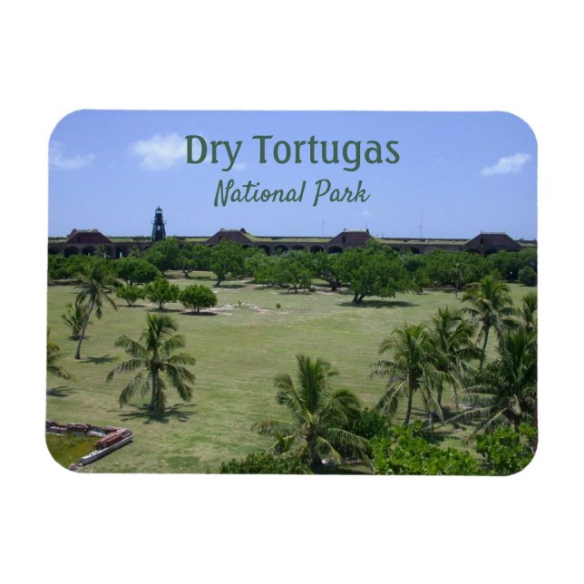 Parade Grounds, Fort Jefferson, Dry Tortugas Magnet (Horizontal)