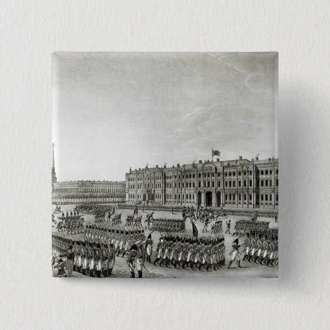 Parade in front of the Imperial Palace 15 Cm Square Badge (Front)