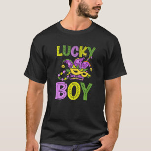 Parade Party Mardi Gras Lucky Boy Carnival Beads M T-Shirt