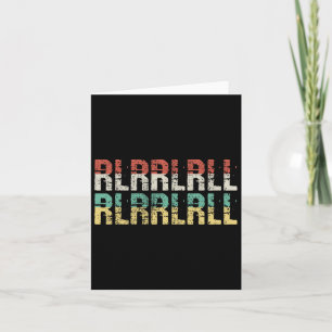 Paradiddle Drummer Gift Drumset Gift  Card