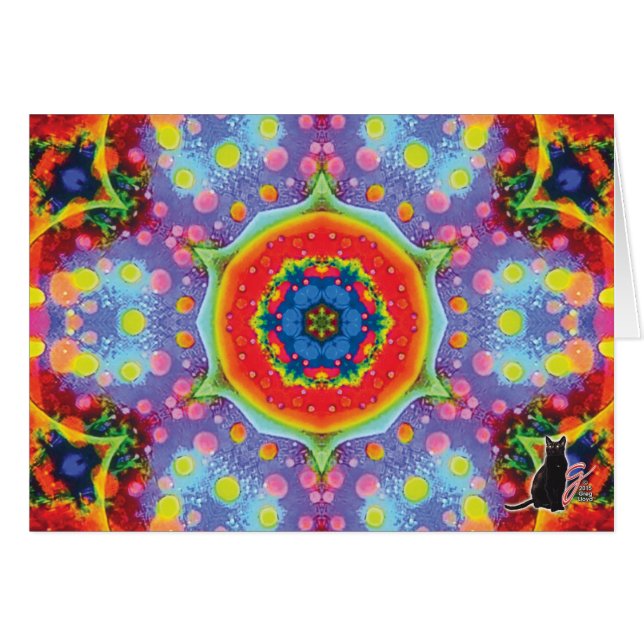 Paradigm Kaleidoscope Greeting Card (Front Horizontal)
