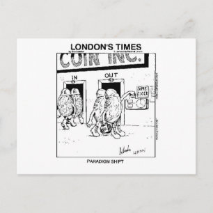 Paradigm Shift Funny Cartoon Gifts & Collectibles Postcard