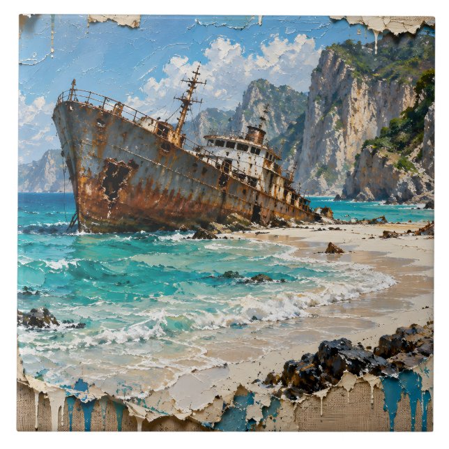 Paradise and Rust Tile (Front)