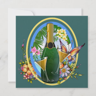 Paradise Beach Champagne Cocktail - SRF Invitation