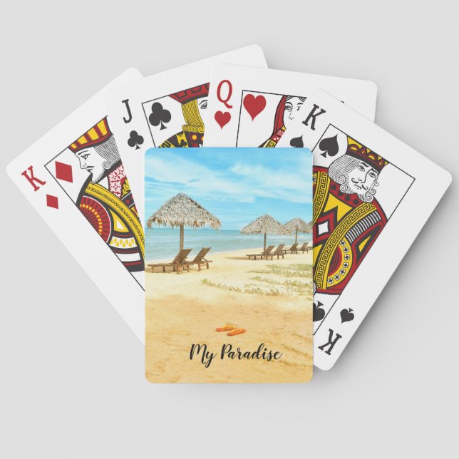 Paradise Beach Playing Cards (Back)