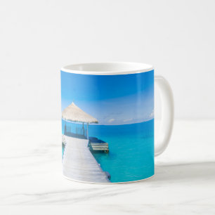 Paradise Beach   Tropical Resort, Maldives Coffee Mug