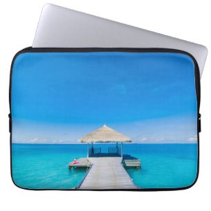Paradise Beach Tropical Resort, Maldives Laptop Sleeve