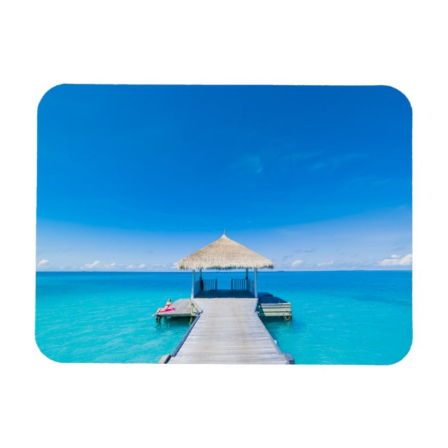 Paradise Beach | Tropical Resort, Maldives Magnet (Horizontal)