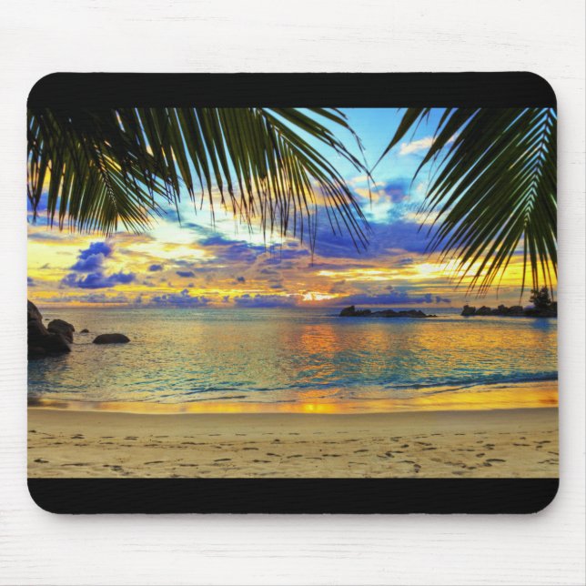 "Paradise Beach" Widescreen Mousepad  (Front)