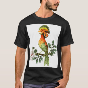 Paradise Birds: Exotic Floral Background T-Shirt