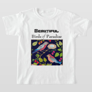 Paradise Birds in Summer Landscape  T-Shirt