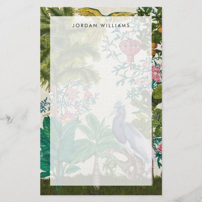 Paradise Chinoiserie Stationery (Front)