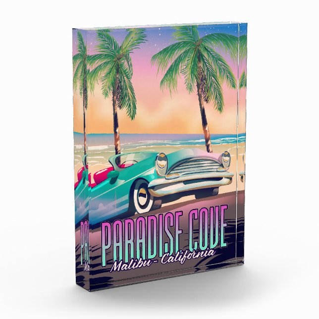 Paradise Cove,Malibu,California travel poster Photo Block (Left)