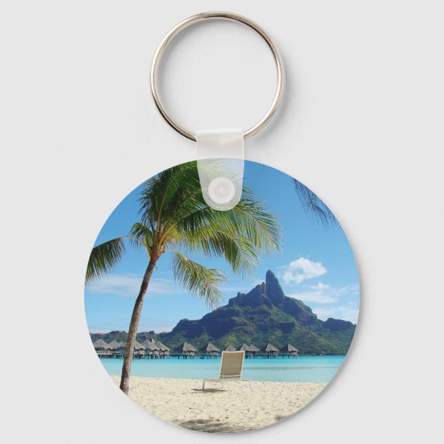 Paradise Does Exist Key Ring (Front)