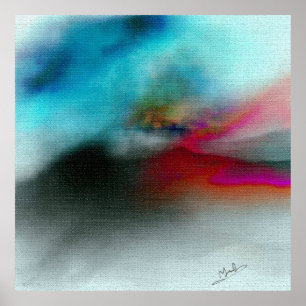 "Paradise Dream Palace" Watercolor Landscape Poster