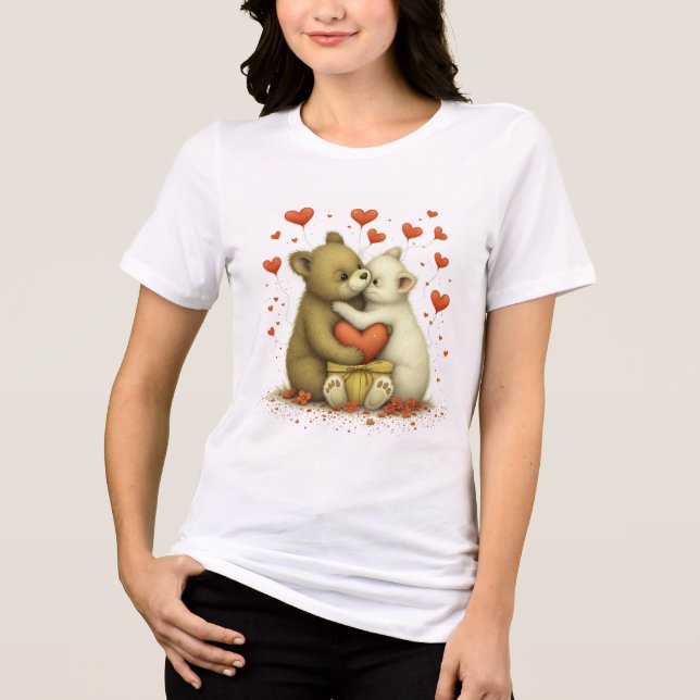  paradise favour love 7777 Tri-Blend shirt (Front)