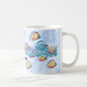 Paradise fish coffee mug