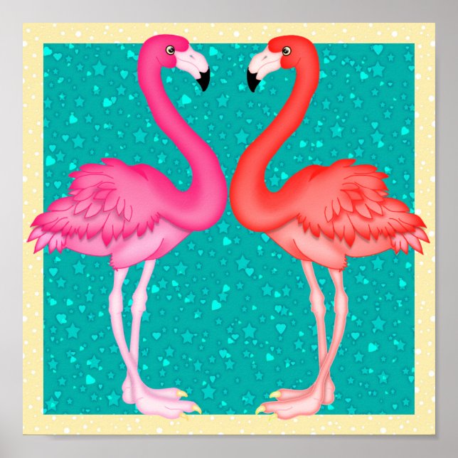 Paradise Flamingo Poster (Front)