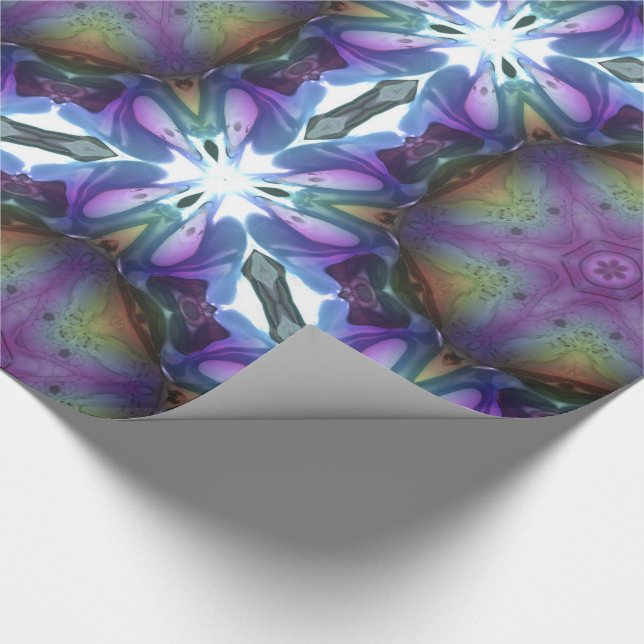 Paradise Flowing Sand Dollar Pattern Wrapping Paper (Corner)
