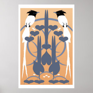 Paradise Flycatchers Poster