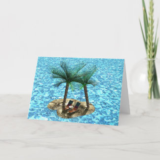 Paradise for Two Holiday Card