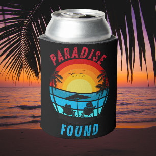 Paradise Found Tropical Beach Escape Can Cooler
