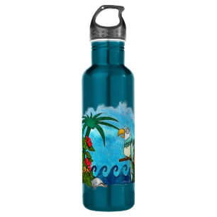 Paradise HAWAII Parrot & Hibiscus 710 Ml Water Bottle