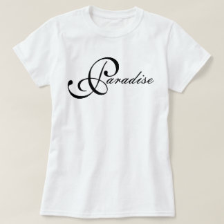 "Paradise" iconic bliss aesthetic script T-Shirt