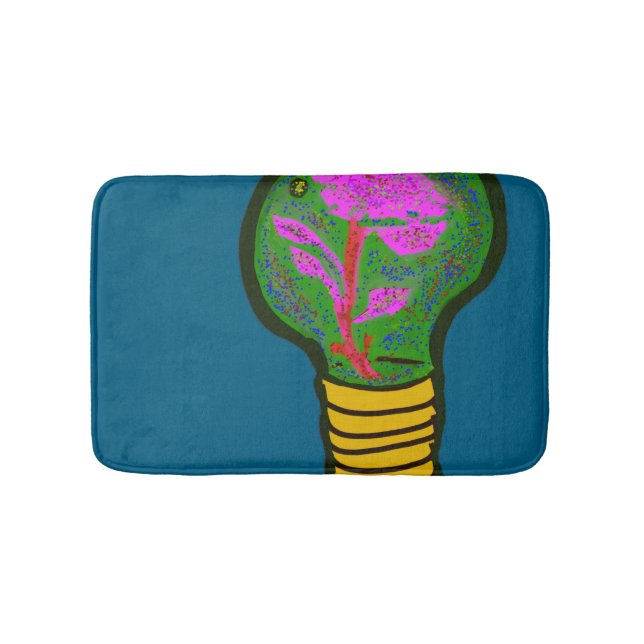Paradise in a Light Bulb  Bath Mat (Front)