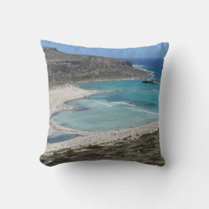Paradise in Crete - Balos Lagoon Cushion Pillow
