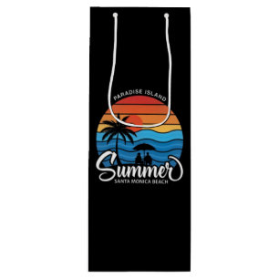 Paradise Island Santa Monica Beach-35307 Medium Gi Wine Gift Bag