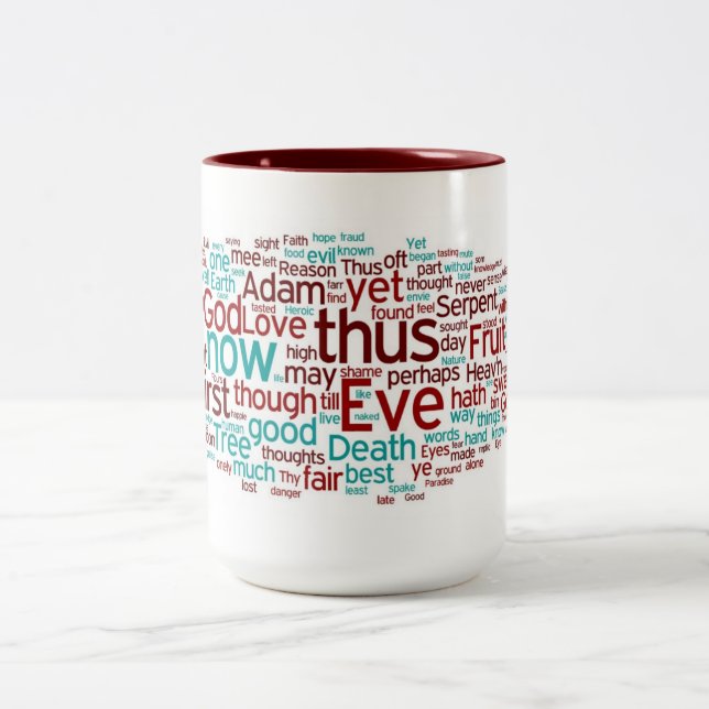 Paradise Lost Book IX: The Fall Two-Tone Coffee Mug (Center)