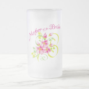 Paradise Mother of the Bride Gifts Frosted Glass Beer Mug