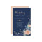 Paradise Navy Coral Floral Wedding Invitations