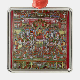 Paradise of Amitabha Metal Tree Decoration