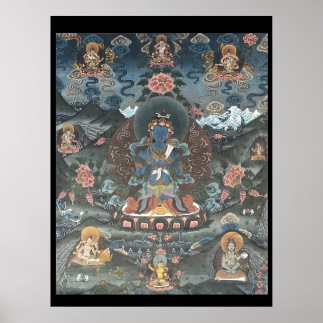 Paradise of Amitabha Tibetan Thangka Poster (Front)