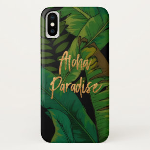 Paradise Palm Hawaiian Aloha- Multi coloured iPhone X Case