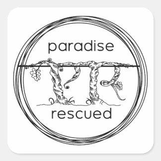 Paradise Rescued Square Sticker